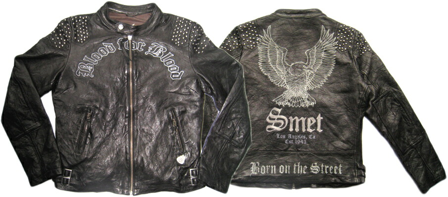 SMET / スメット RIDERS LEATHER JACKET ライダースレザージャケット