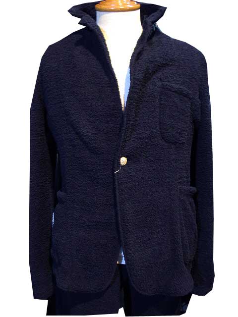 RUBVALLEYラヴァレー GREAT POODLE SHAGGY JACKET SOLID / シャギー ジャケット navy|AMERICAN DREAM