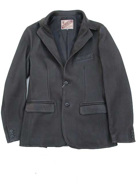 大きさ38Y\u00272 LEATHERワイツーレザー \u003cBR\u003eDEER SKIN 2B JACKETなめし革上衣