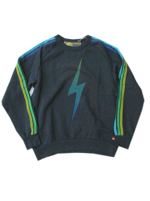 AVIATOR NATIONアビエーターネーションBOLT FADE SWEATSHIRT　CHARCOAL｜AMERICAN　DREAM
