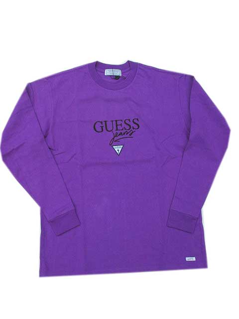 GUESS GREEN LABELゲスグリーンレーベル GUESS JEANS LONG SLEVE TEE purple