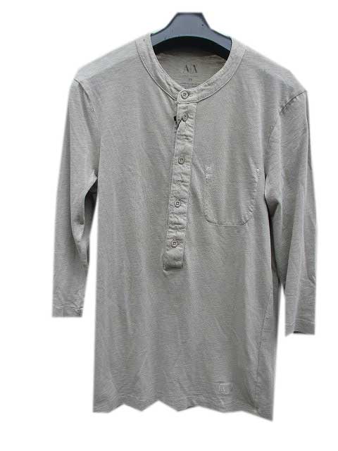 A/Xアルマーニエクスチェンジヘンリー7分丈Tシャツgreybeige|AMERICAN DREAM