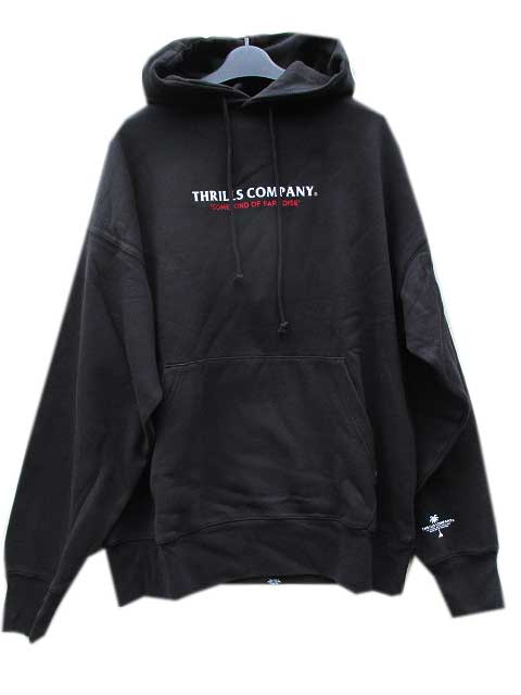 THRILLSスリルズ RANGS SLOUCH PULL ON HOOD black