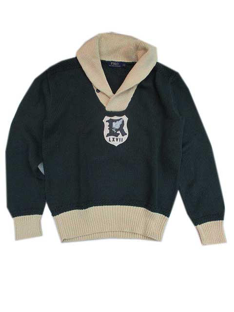 RRL ラルフローレン ヴィンテージ加工 デニムスウェット ショール