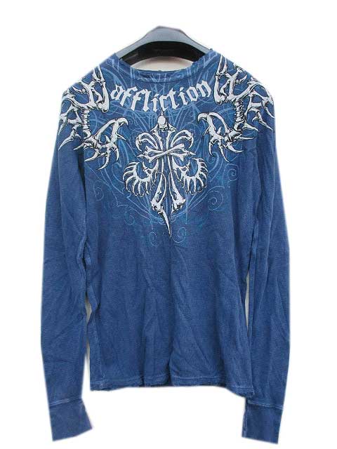 AFFLICIONアフリクション\u003cBR\u003eロンT blue