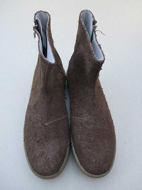 Amb エーエムビーTATLIN 製作スェードバックジップシューズ beige