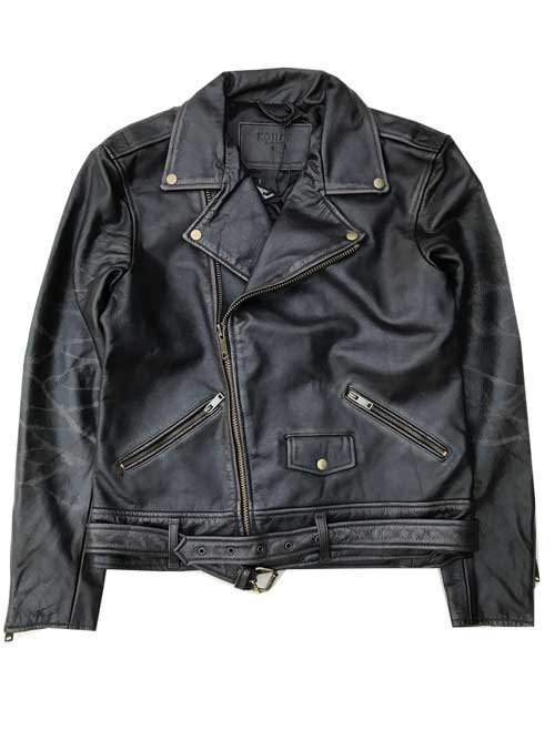 KOLLAR CLOTHINGAGED LEATHER JACKET - BLACK COPPERTONE ダブルライダースジャケット｜AMERICAN　DREAM