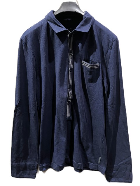 A/Xアルマーニエクスチェンジ長袖ポロシャツ navy|AMERICAN DREAM