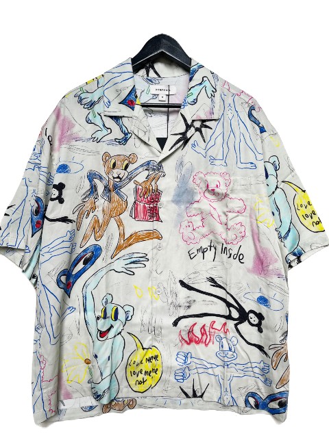 DOM REBEL/ドムレーベルSCRIBBLE SHIRT white｜AMERICAN　DREAM