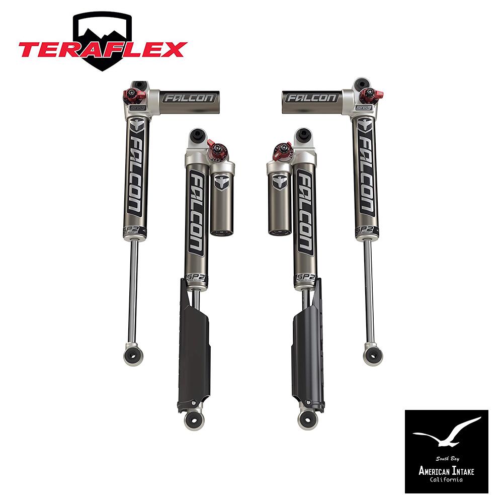 Teraflex テラフレックス Falcon Shock SP2 3.3 Fast Adjust Piggyback shock Kit (2-4.5&rdquo; Lift) (JL/JT)｜American-Intake