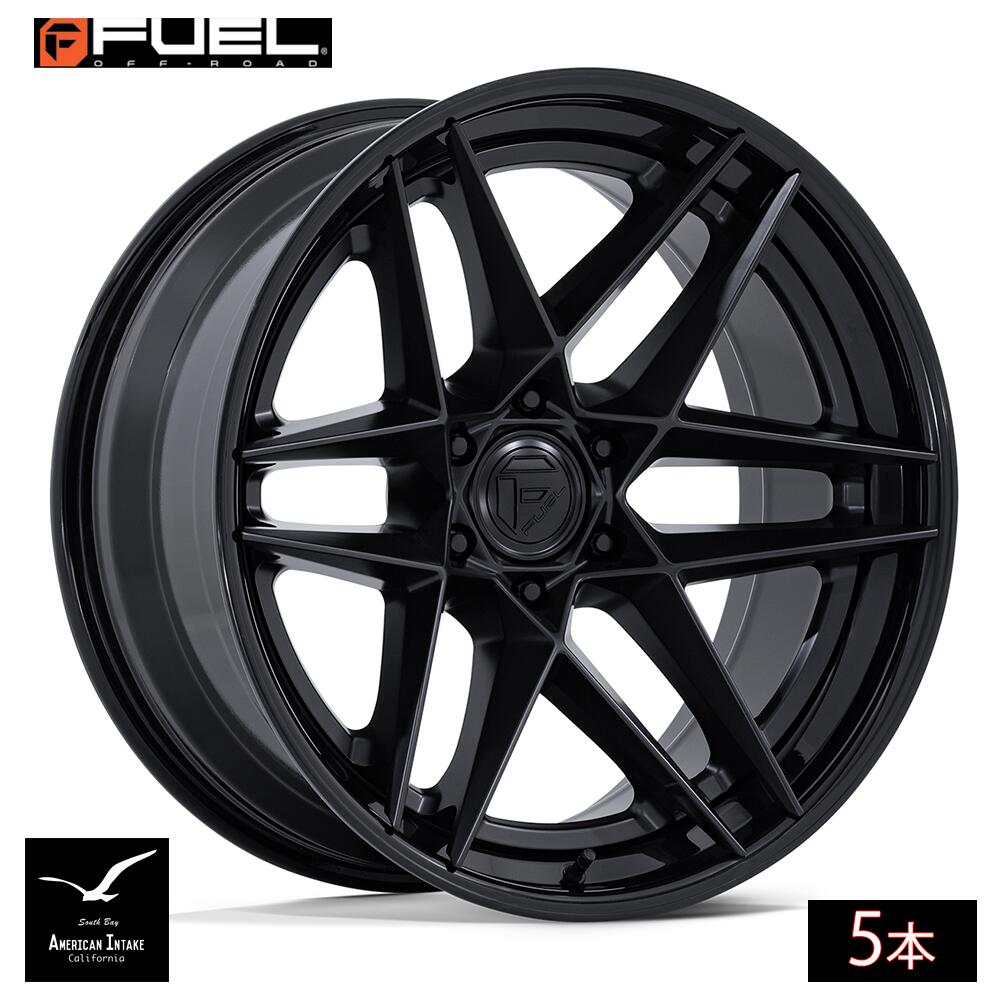 Fuel Off Road フューエルオフロード ホイール FC408 FLIGHT | MATTE BLACK W/ GLOSS BLACK LIP ( 5本 )｜American-Intake
