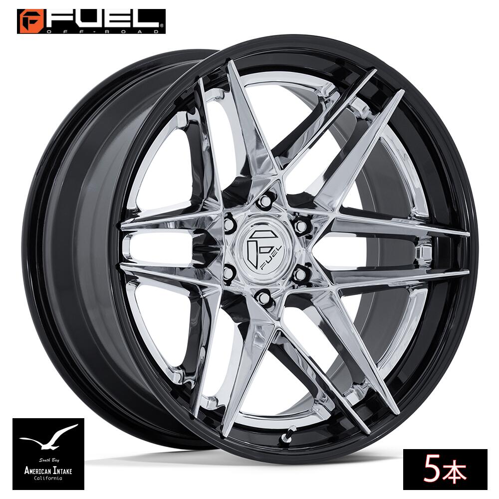 Fuel Off Road フューエルオフロード ホイール FC408 FLIGHT | CHROME W/ GLOSS BLACK LIP ( 5本 )｜American-Intake