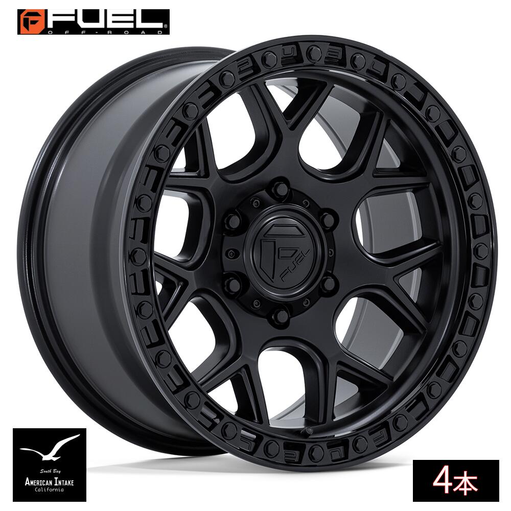 Fuel Off Road フューエルオフロード ホイール FC908 PUMA | MATTE BLACK W/ GLOSS BLACK LIP ( 4本 )｜American-Intake