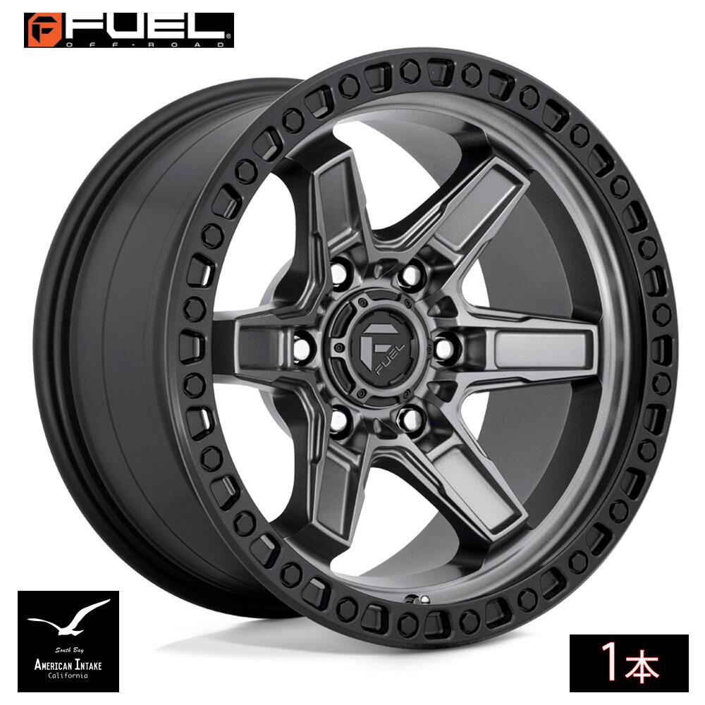 Fuel Off Road フューエルオフロード ホイール D698 KICKER | MATTE GUN METAL BLACK BEAD RING ( 1本 )|American-Intake