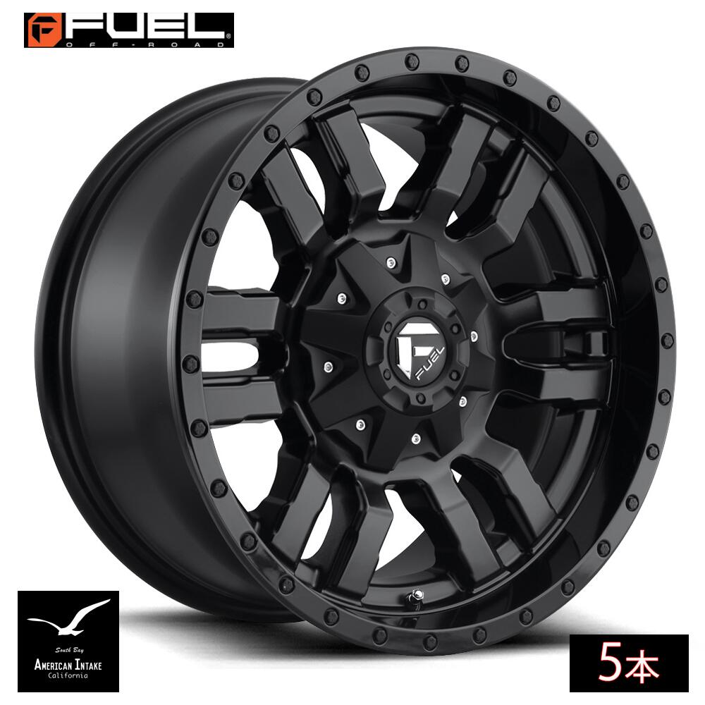 Fuel Off Road フューエルオフロード ホイール D596 SLEDGE | MATTE BLACK GLOSS BLACK LIP ( 5本 )|American-Intake