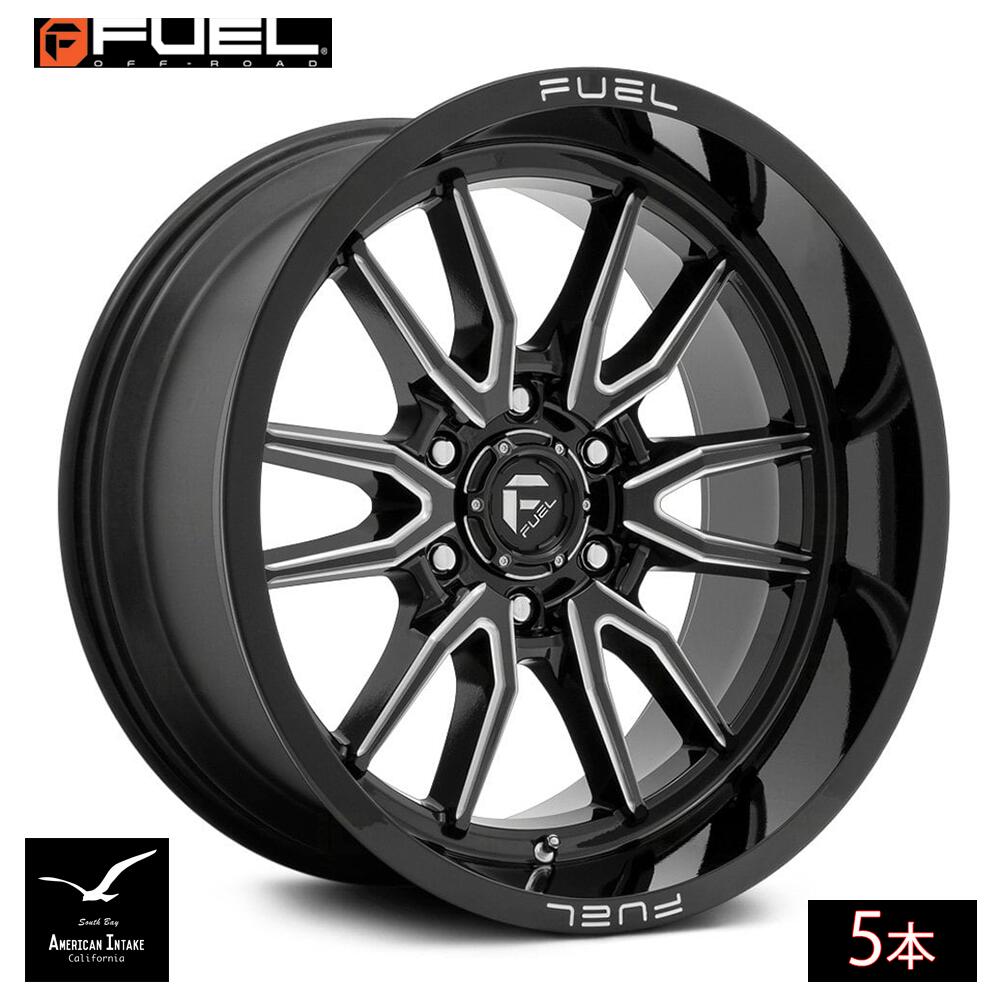 Fuel Off Road フューエルオフロード ホイール D761 CLASH | GLOSS BLACK MILLED ( 5本 )|American-Intake