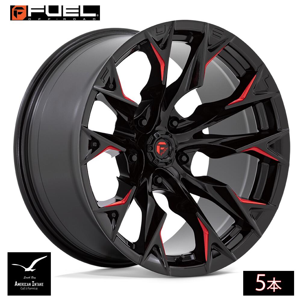 Fuel Off Road フューエルオフロード ホイール D823 FLAME | GLOSS BLACK MILLED W/ CANDY RED ( 5本 )|American-Intake