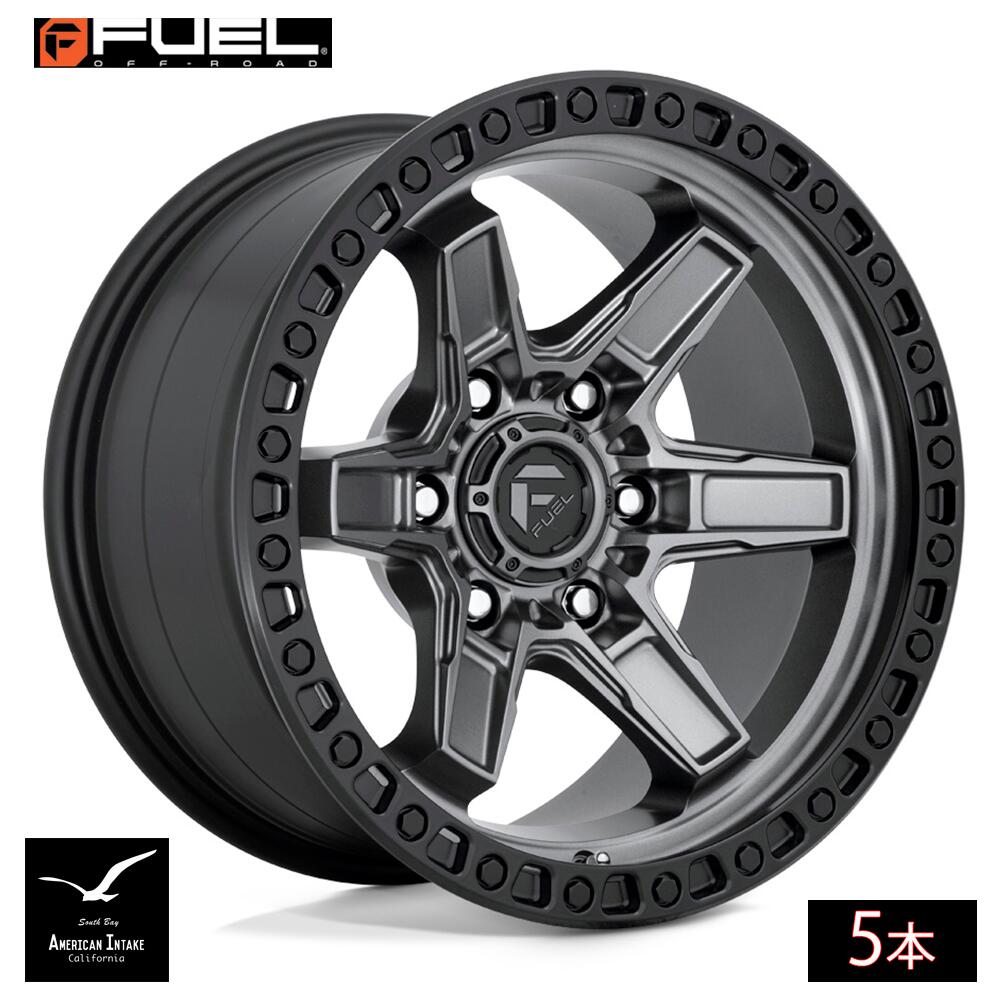 Fuel Off Road フューエルオフロード ホイール D698 KICKER | MATTE GUN METAL BLACK BEAD RING ( 5本 )|American-Intake