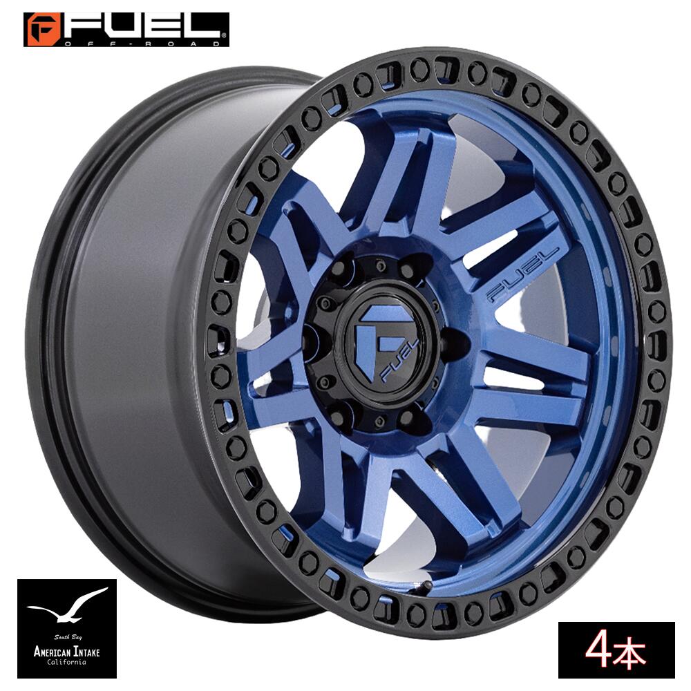 Fuel Off Road フューエルオフロード ホイール D813 SYNDICATE | DARK BLUE W/ BLACK RING ( 4本 )|American-Intake