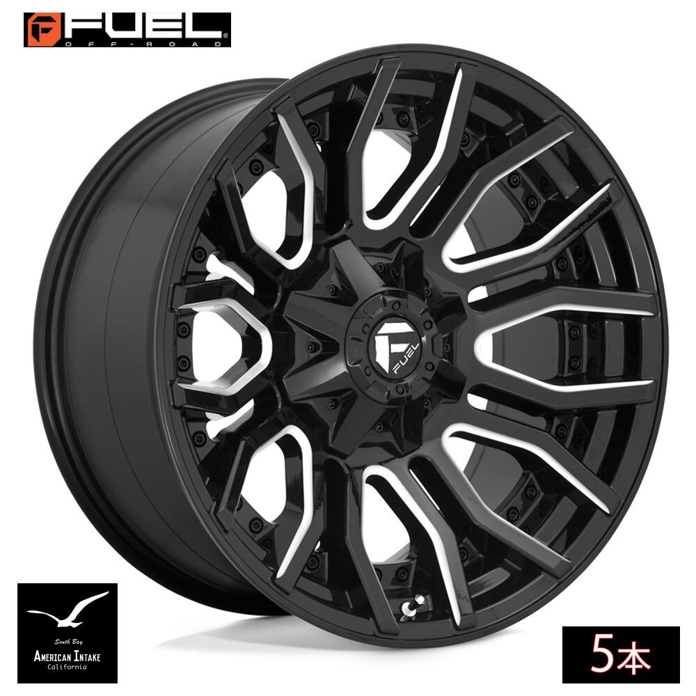 Fuel Off Road フューエルオフロード ホイール D711 RAGE | GLOSS BLACK MILLED ( 5本 )|American-Intake