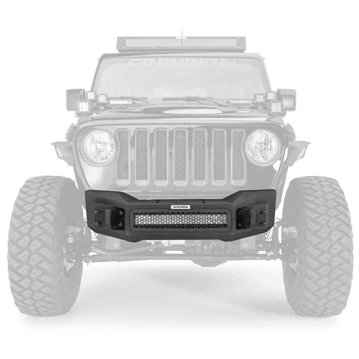 【Go Rhino ゴーライノ】 ジープ JEEP JL ラングラー ROCKLINE FRONT STUBBY BUMPER ロックライン フロント スタビーバンパー