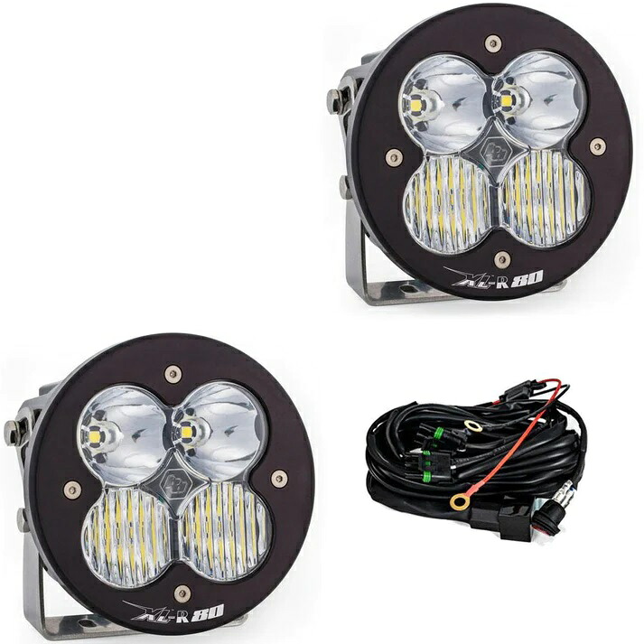【 バハデザイン BajaDesigns 】 XL-R 80 LED AUX ライト 2個 ペア セット バハ デザイン Baja Designs｜American-Intake