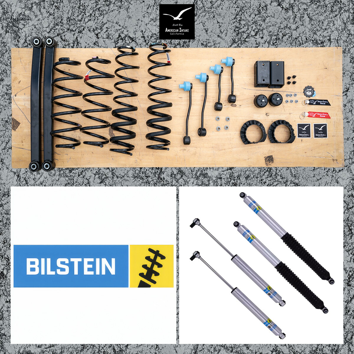 アメリカンインテイク オリジナル 2.0インチ リフトキット ( Bilstein ビルシュタイン B8 5100 モノチューブショック ) JTグラディエーター|American-Intake