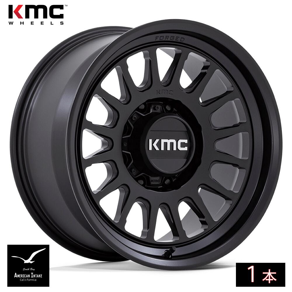 KMC ホイール KM452 IMPACT FORGED MONOBLOCK | SATIN BLACK フォージド鍛造ホイール ( 1本 )｜American-Intake