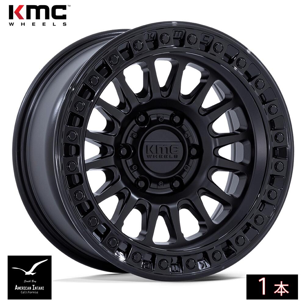 KMC ホイール KM552 IMS | MATTE BLACK W/ GLOSS BLACK LIP ( 1本 )｜American-Intake 52,200円