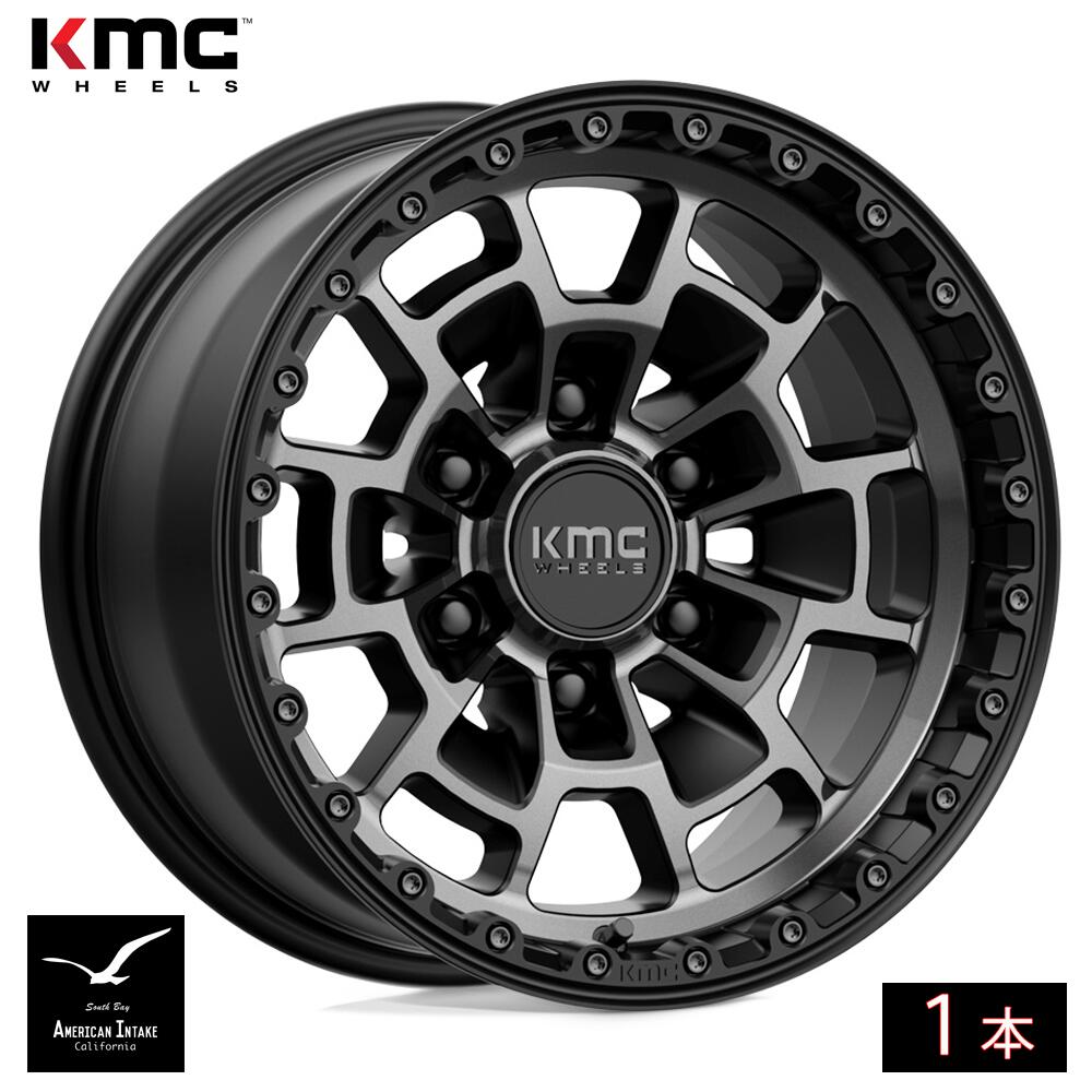 KMC ホイール KM718 SUMMIT | SATIN BLACK W/ GRAY TINT ( 1本 )｜American-Intake