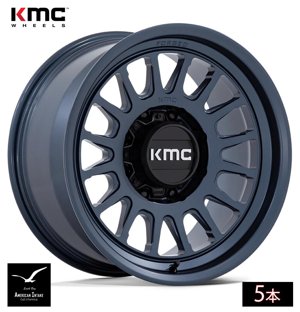 KMC ホイール KM447 IMPACT FORGED MONOBLOCK | METALLIC BLUE フォージド鍛造ホイール ( 5本 )|American-Intake