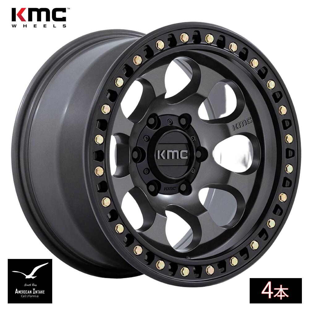 KMC ホイール KM550 RIOT SBL | ANTHRACITE W/ SATIN BLACK LIP ( 4本 )|American-Intake