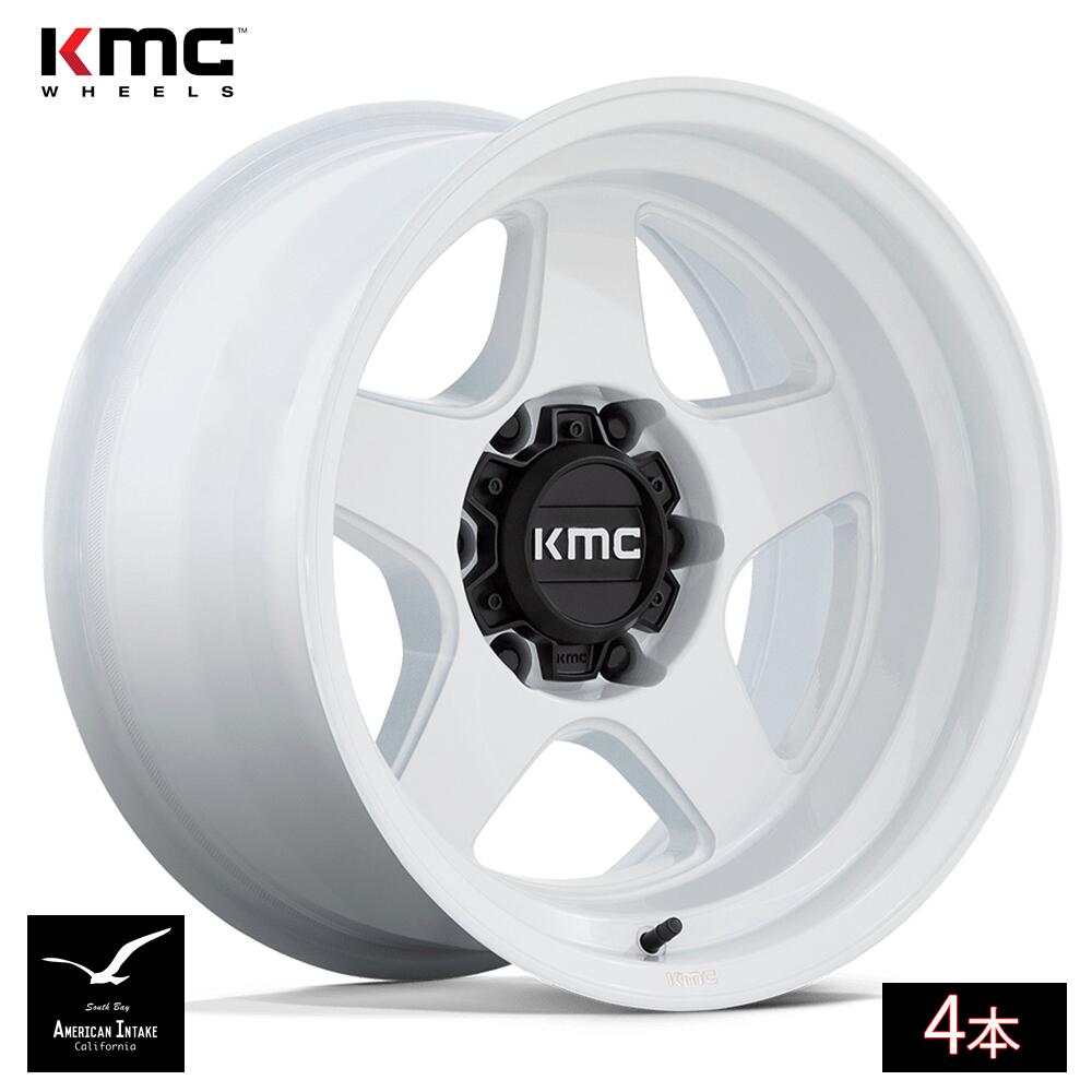 KMC ホイール KM728 LOBO | GLOSS WHITE ( 4本 )｜American-Intake 108,350円