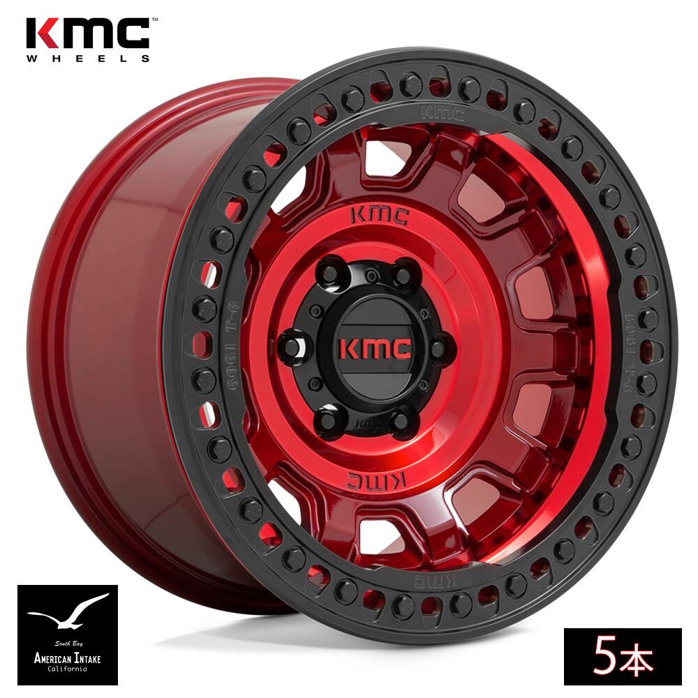 KMC ホイール KM236 TANK BEADLOCK | CANDY RED ( 5本 )|American-Intake