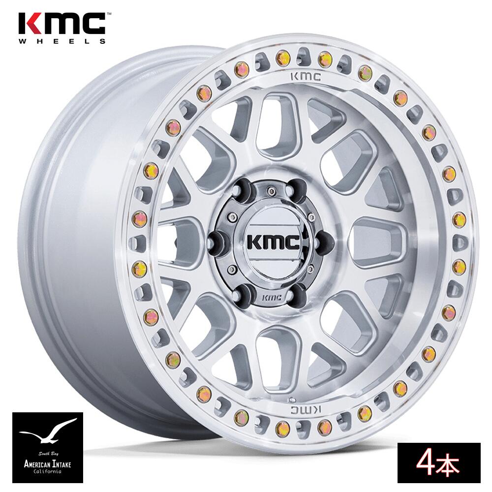 KMC ホイール KM549 GRS | GLOSS SILVER W/ MACHINED FACE フォージド鍛造ホイール ( 4本 )｜American-Intake