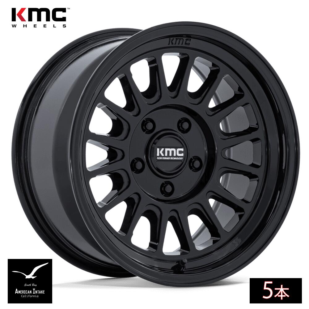 KMC ホイール KM733 IMPACT FFT | GLOSS BLACK ( 5本 )｜American-Intake