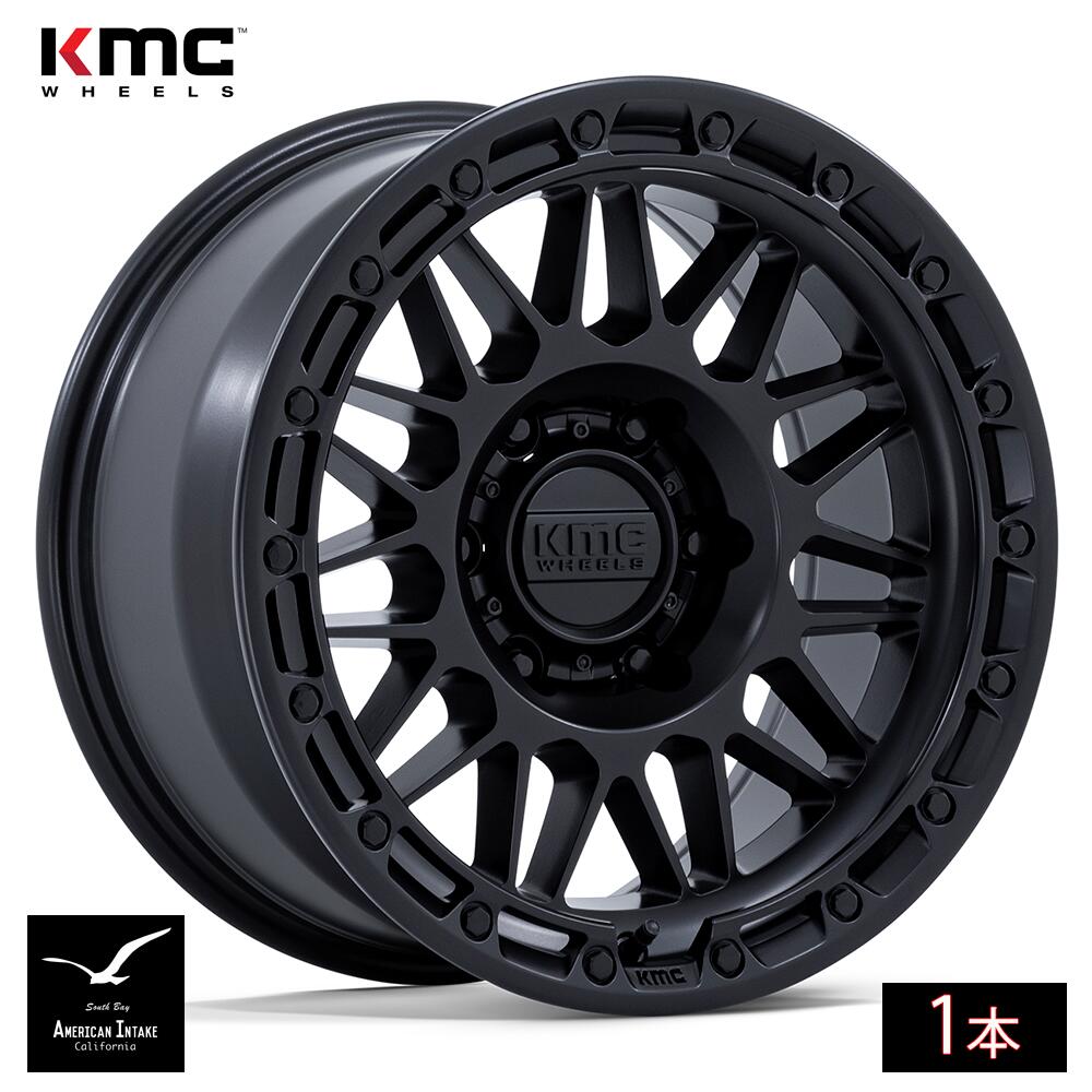 KMC ホイール KM555 ATTACK | MATTE BLACK ( 1本 )|American-Intake