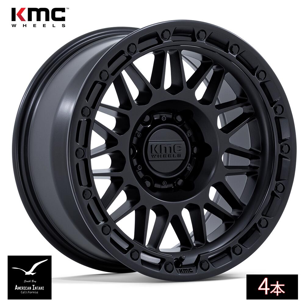 KMC ホイール KM555 ATTACK | MATTE BLACK ( 4本 )｜American-Intake