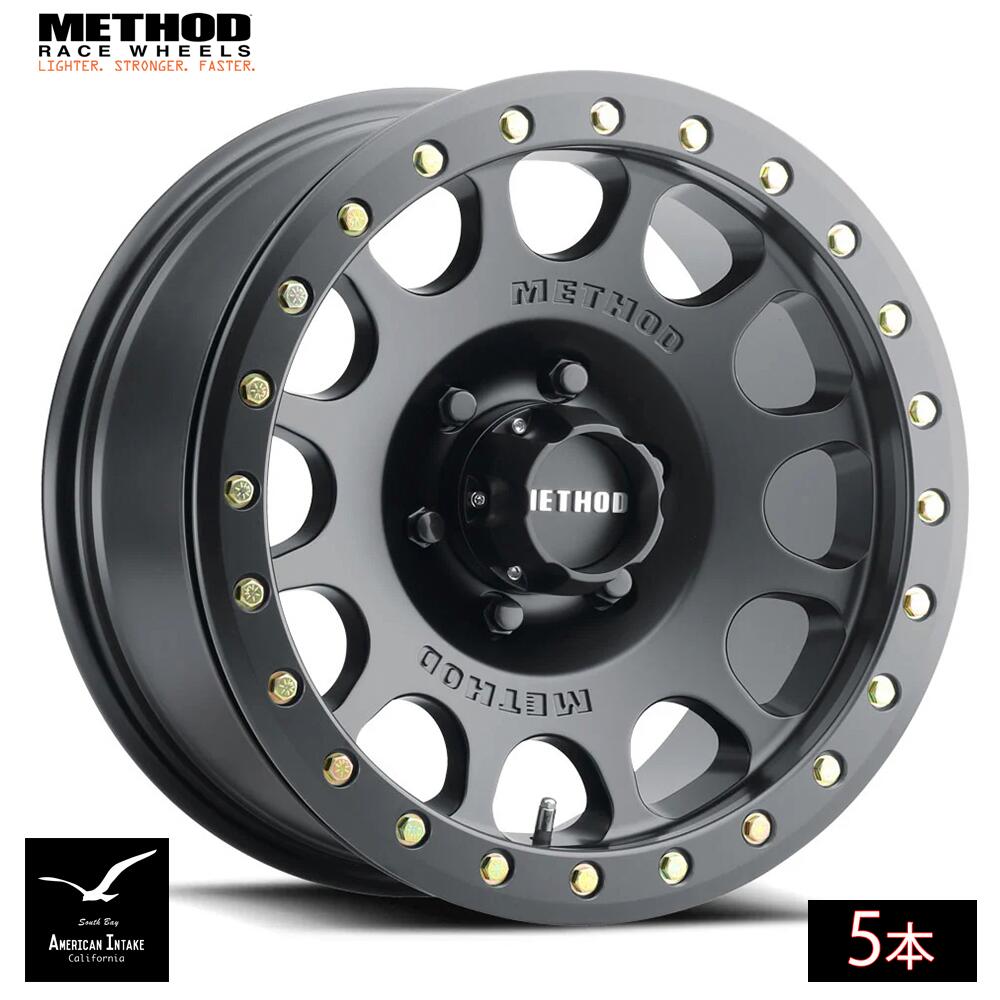 Method Race Wheels メソッド ホイール 105 Beadlock | MATTE BLACK ( 5本 )｜American-Intake