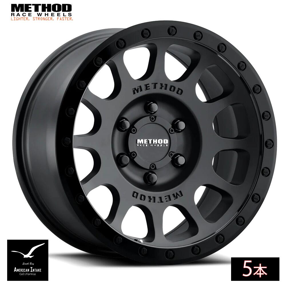 Method Race Wheels メソッド ホイール 305 NV | MATTE BLACK - GLOSS BLACK LIP ( 5本 )|American-Intake