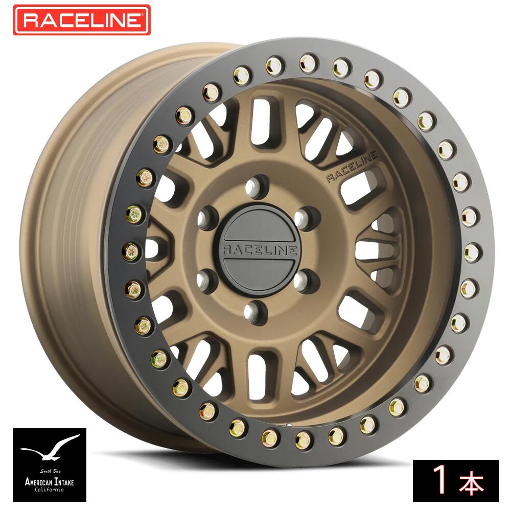 Raceline Wheels レースライン ホイール RT951BZ RYNO CAST BEADLOCK | TEXTURED BRONZE W/BLACK BEADLOCK RING ( 1本 )|American-Intake