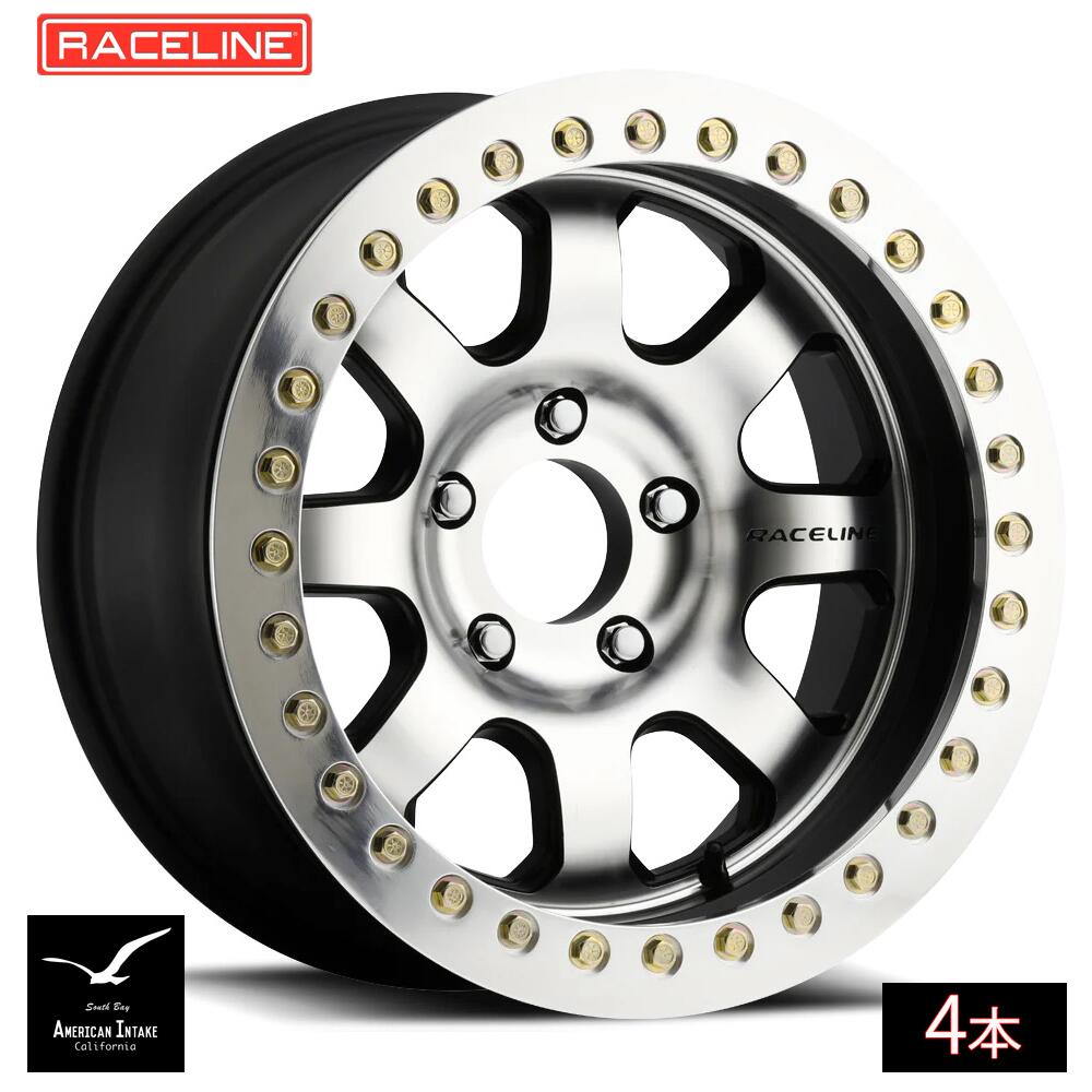 Raceline Wheels レースライン ホイール RT260-AL AVENGER BEADLOCK | MACHINED BLACK W/MACHINED RING ( 4本 )｜American-Intake
