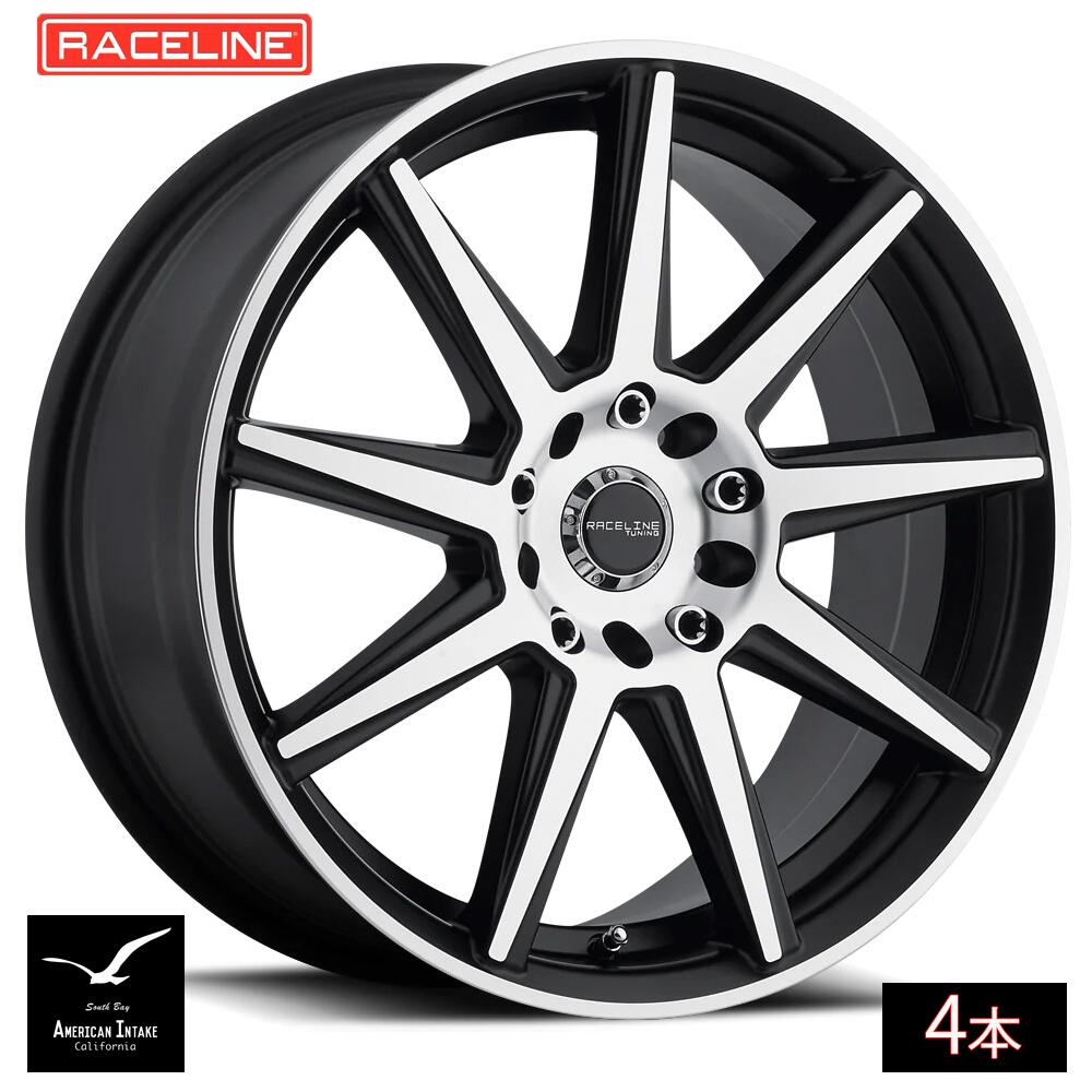 Raceline Wheels レースライン ホイール 144M Storm | Black w/ Machined face ( 4本 )|American-Intake