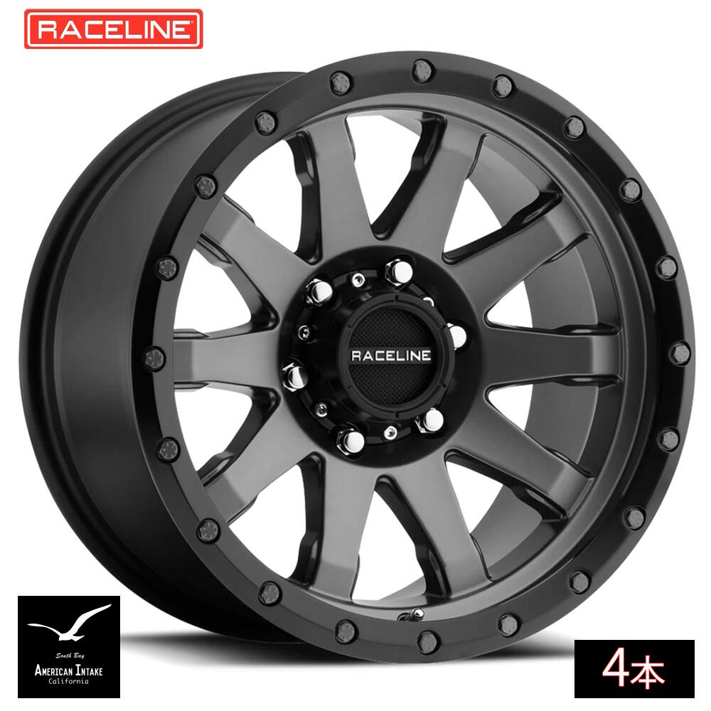 Raceline Wheels レースライン ホイール 934G Clutch | Gun Metal w/ Black ring ( 4本 )｜American-Intake