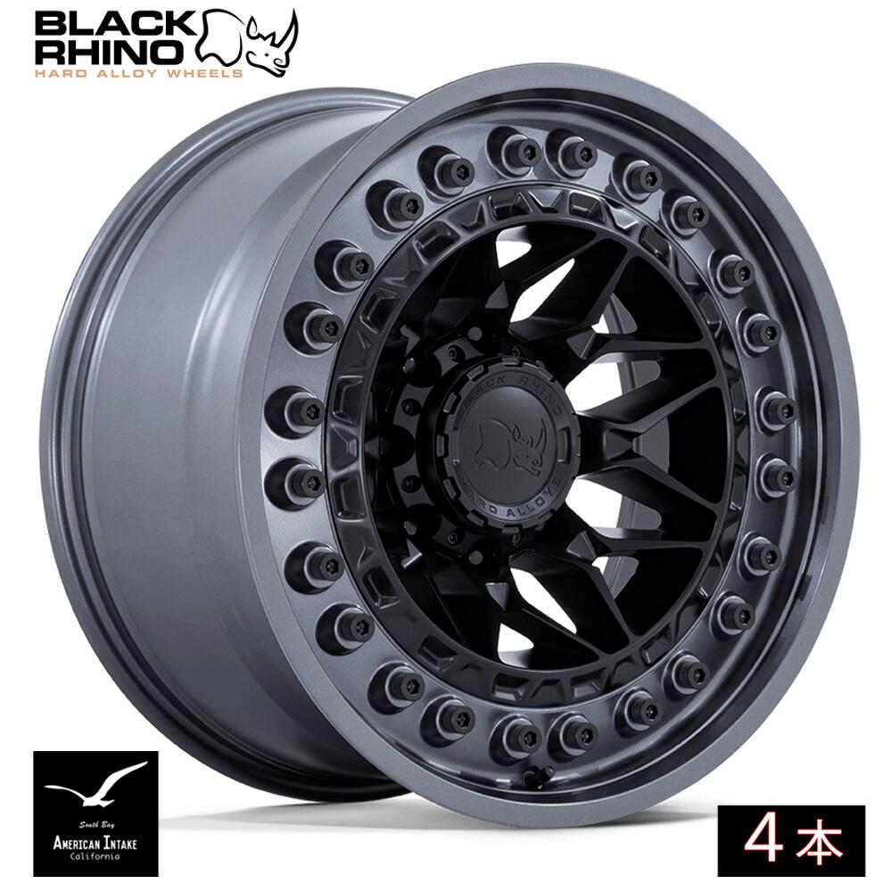 BLACK RHINO ブラックライノ ホイール ALPHA | MATTE BLACK W/ GUNMETAL LIP ( 4本 )|American-Intake