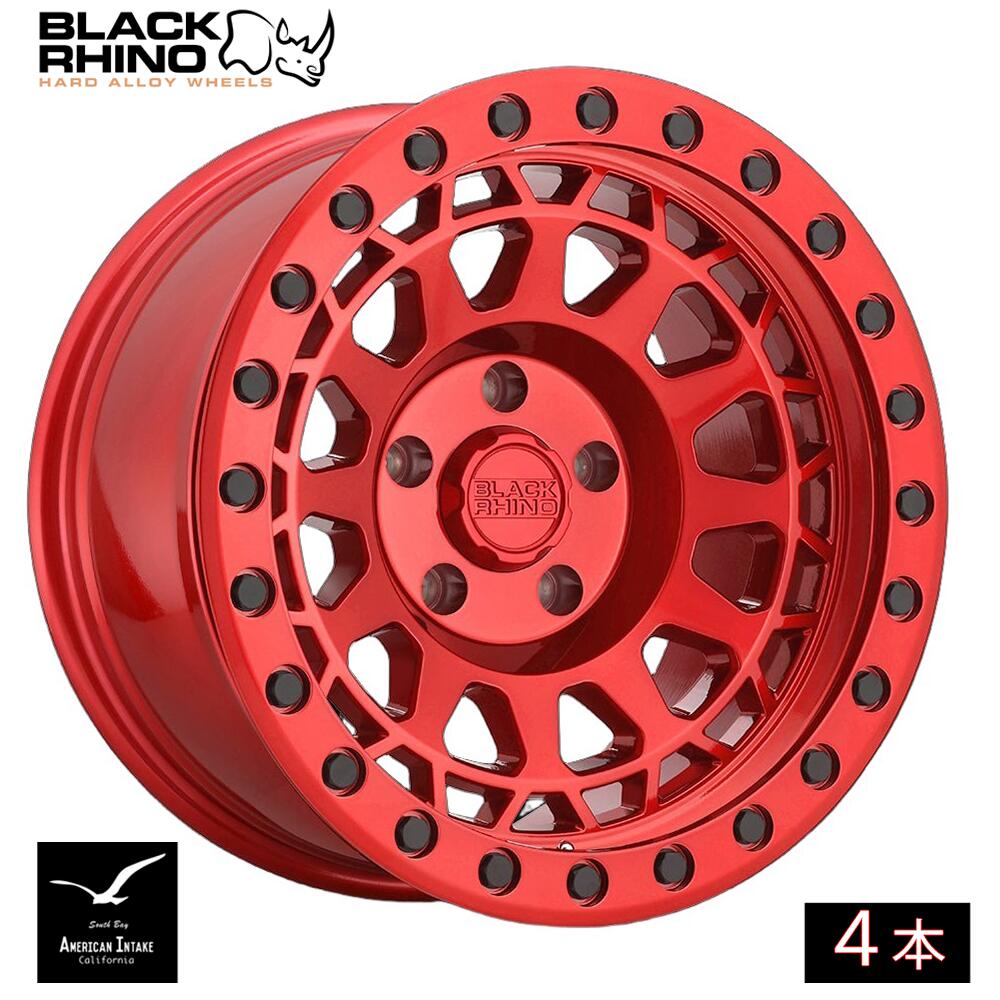 BLACK RHINO ブラックライノ ホイール PRIMM | CANDY RED W/ BLACK BOLTS ( 4本 )｜American-Intake