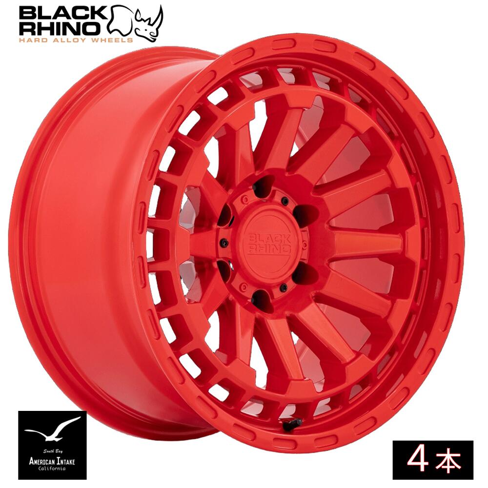 BLACK RHINO ブラックライノ ホイール RAID | GLOSS RED ( 4本 )|American-Intake