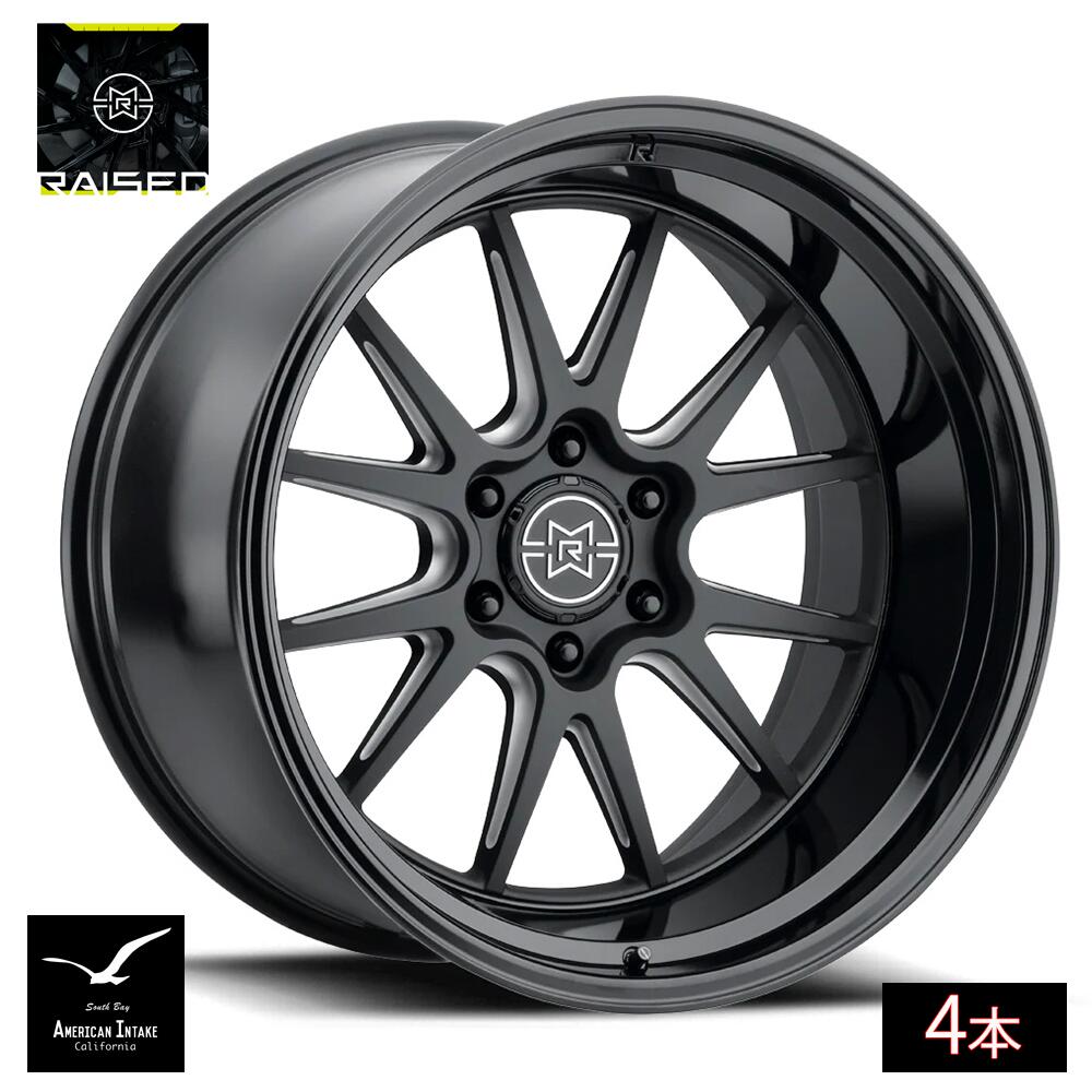 RAISED Wheels by Method レイズドホイール by メソッド 802 | DOUBLE BLACK MILLED ( 4本 )｜American-Intake