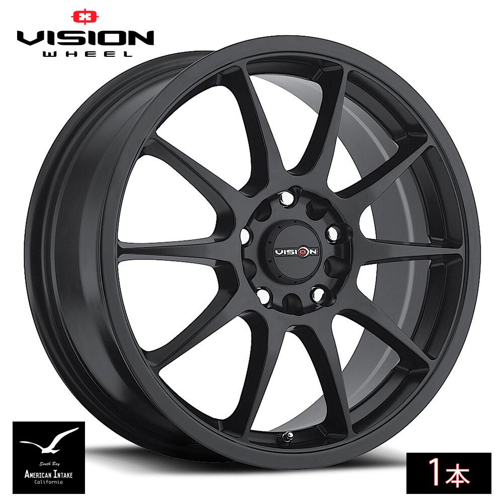 Vision Wheel ビジョンホイール 425 Bane | Matte Black ( 1本 )|American-Intake
