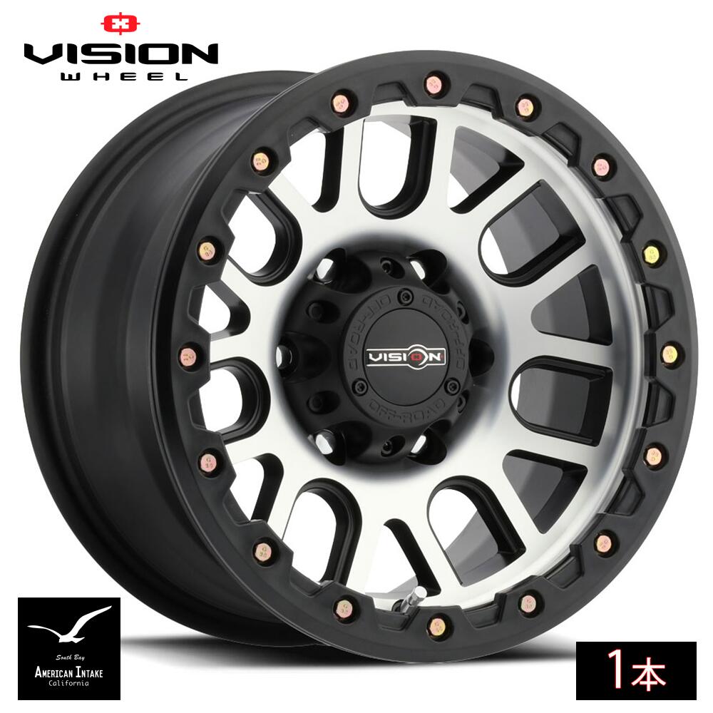 Vision Wheel ビジョンホイール 111 Nemesis | Matte Black Machined Face ( 1本 )｜American-Intake 45,110円